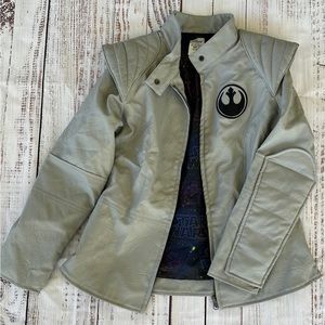Disney *GIRLS* 11/12 Rebel Alliance Star Wars Faux leather jacket! May fit W XS